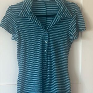 Striped Blue Women's Romper